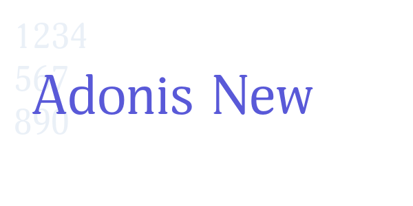 Adonis New font free