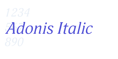 Adonis Italic-font-download