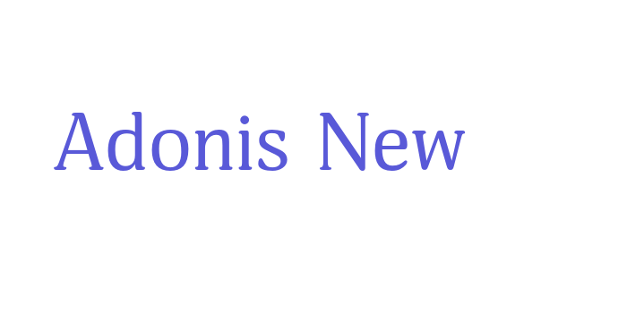 Adonis New Font Download