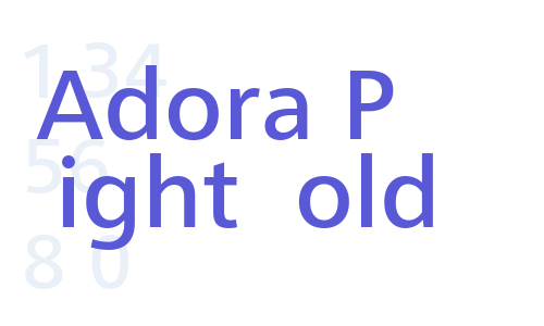 Adora PRO Light Bold Font Download