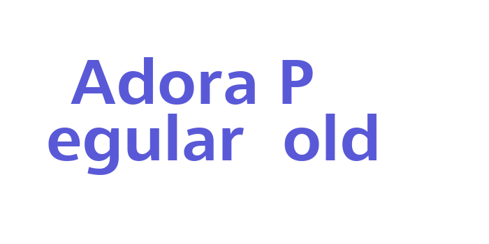 Adora PRO Regular Bold Font Download