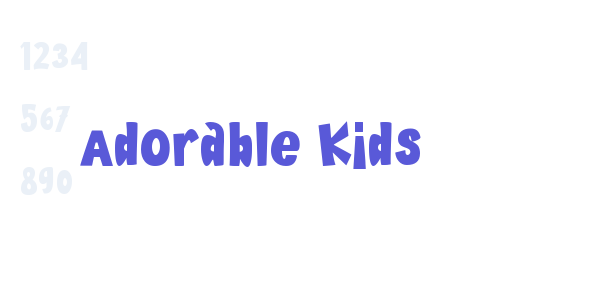 Adorable Kids font free