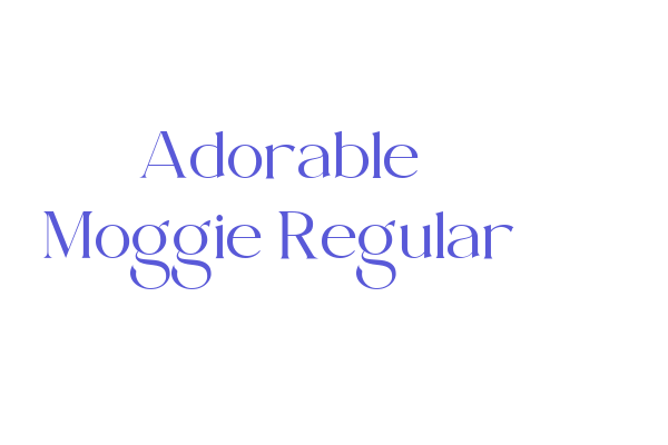 Adorable Moggie Regular Font