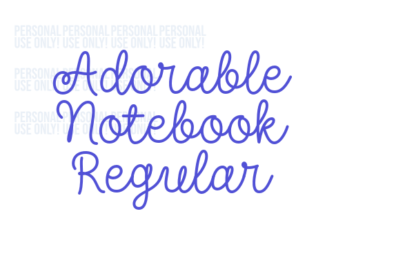 Adorable Notebook Regular