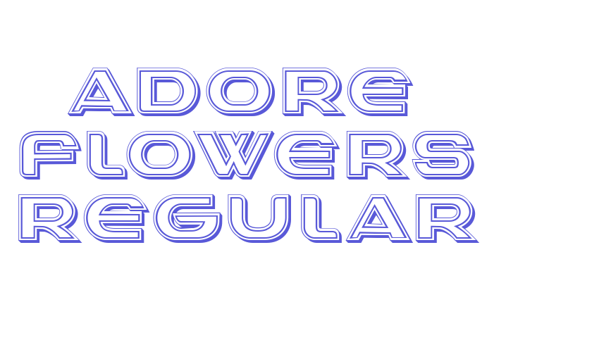 Adore Flowers Regular Font Download