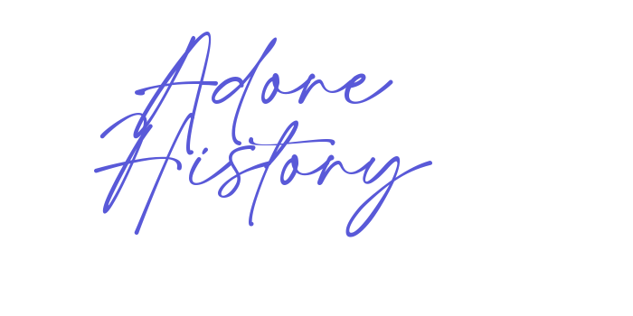 Adore History Font