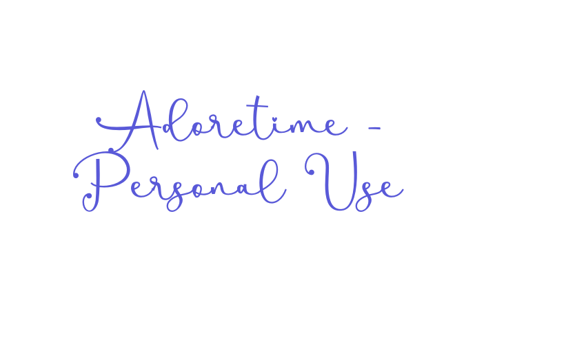 Adoretime – Personal Use Font Download