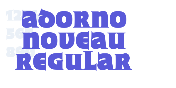 Adorno Noveau Regular font free