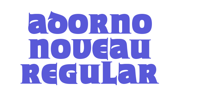 Adorno Noveau Regular Font Download