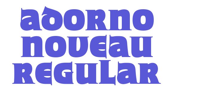 Adorno Noveau Regular Font