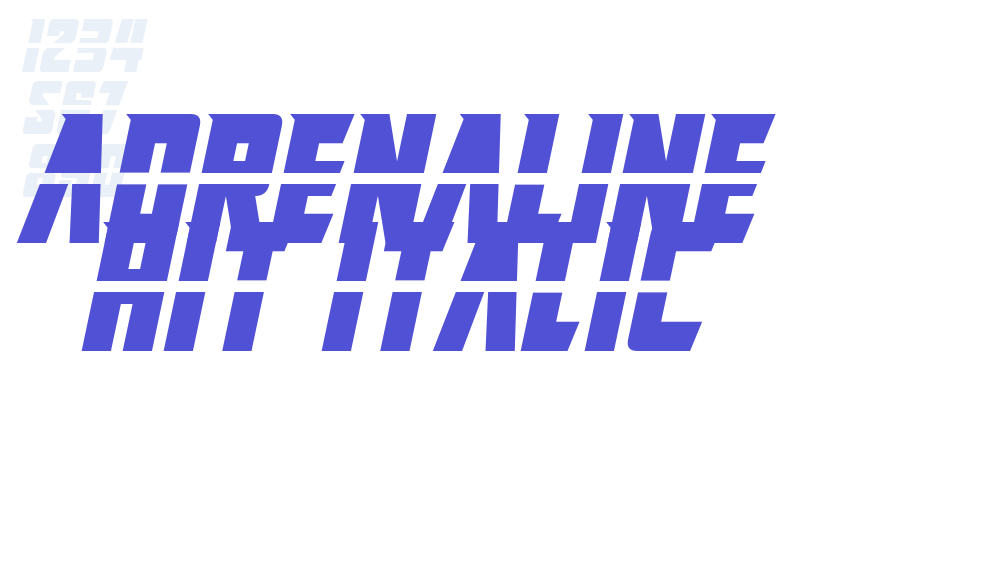 Adrenaline Hit Italic-font-download