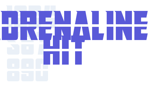 Adrenaline Hit Font