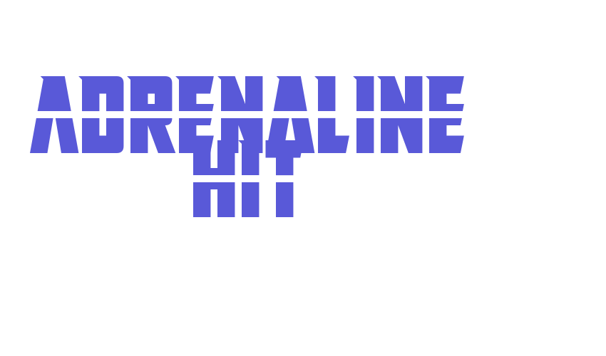 Adrenaline Hit Font