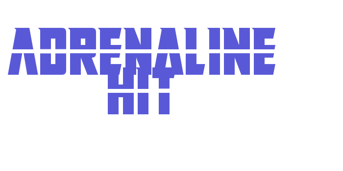 Adrenaline Hit Font Download