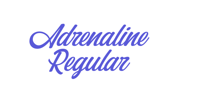 Adrenaline Regular Font Download