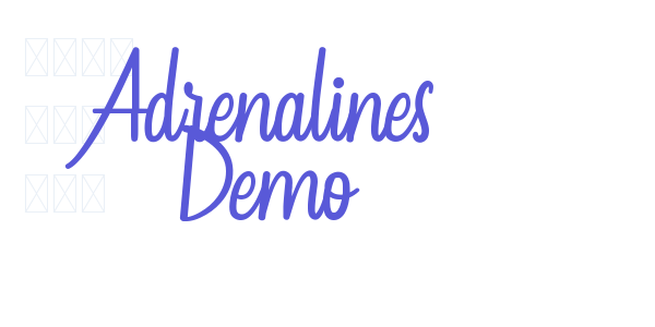 Adrenalines Demo font free