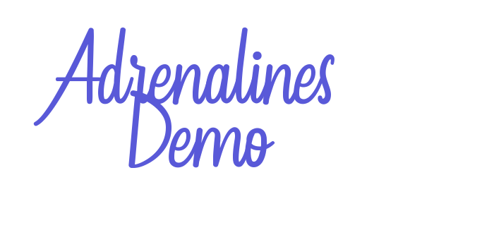 Adrenalines Demo Font