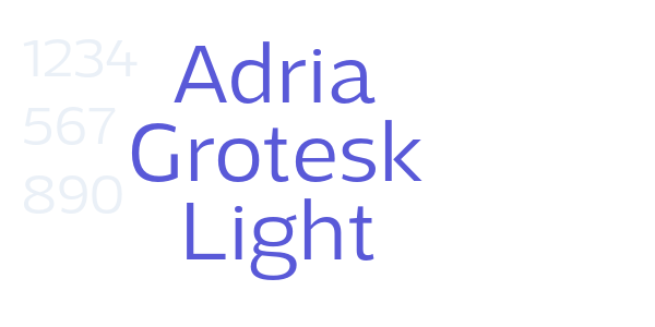 Adria Grotesk Light font free