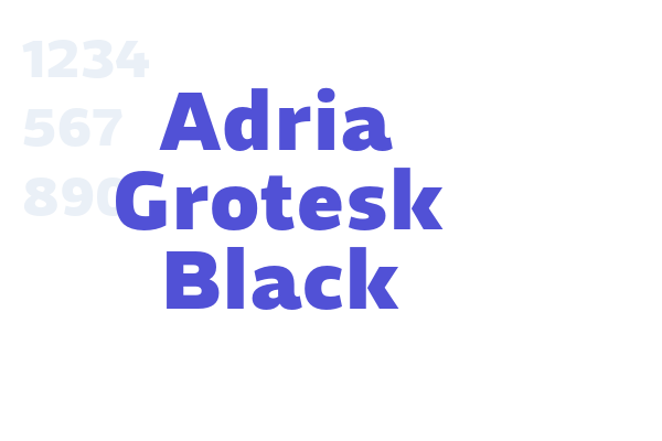 Adria Grotesk Black
