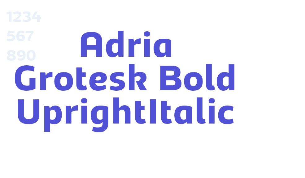 Adria Grotesk Bold UprightItalic-font-download