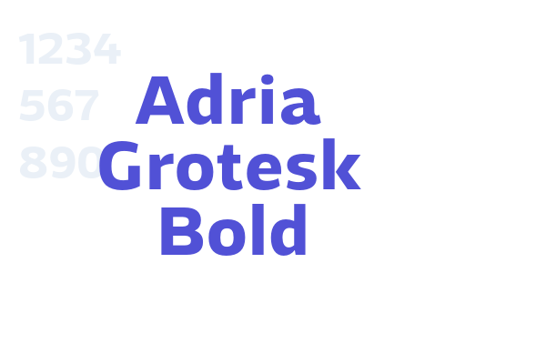 Adria Grotesk Bold
