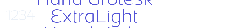Adria Grotesk ExtraLight UprightItalic-font