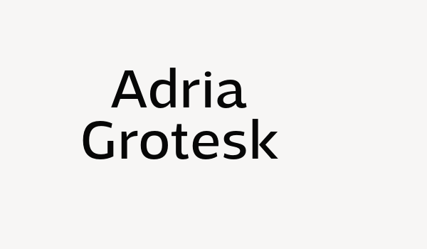 Adria Grotesk Font