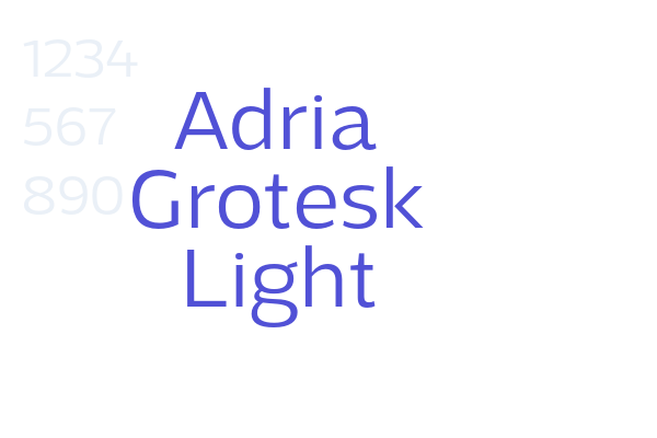 Adria Grotesk Light
