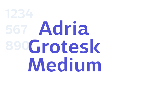 Adria Grotesk Medium