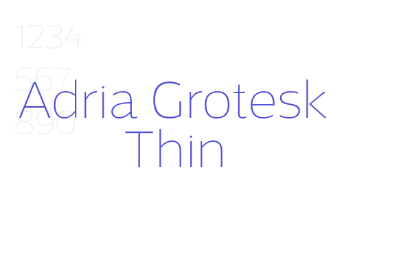 Adria Grotesk Thin