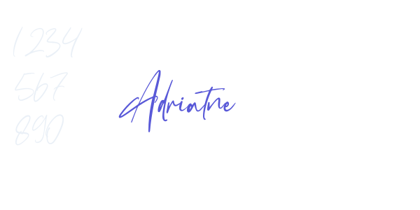 Adriatne font