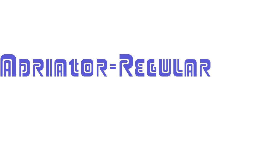 Adriator-Regular Font Download