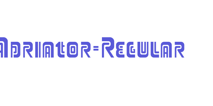 Adriator-Regular Font Download