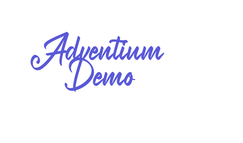 Adventium Demo Font