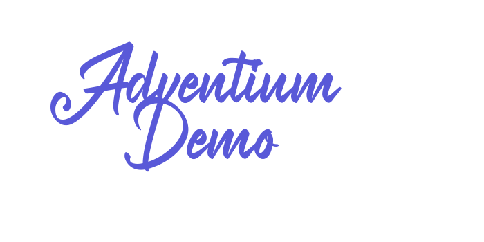 Adventium Demo Font Download