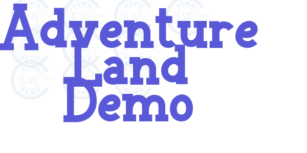 Adventure Land Demo font free