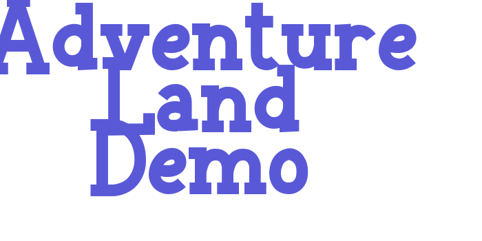 Adventure Land Demo Font