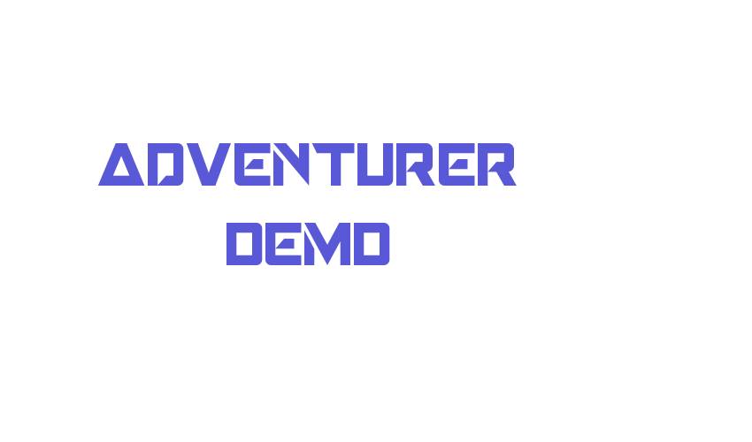 Adventurer Demo Font Download