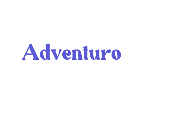 Adventuro Font