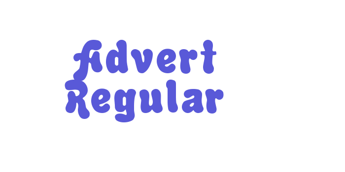 Advert Regular Font Download