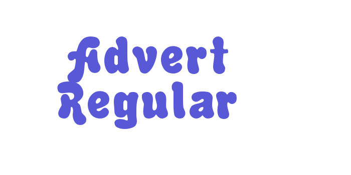 Advert Regular Font