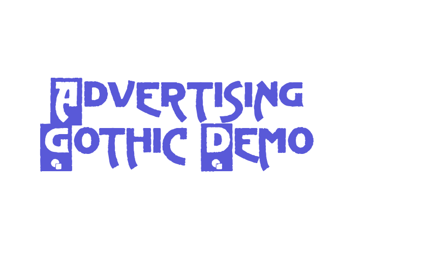 Advertising Gothic Demo Font Download