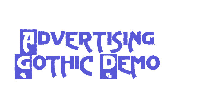 Advertising Gothic Demo Font Download