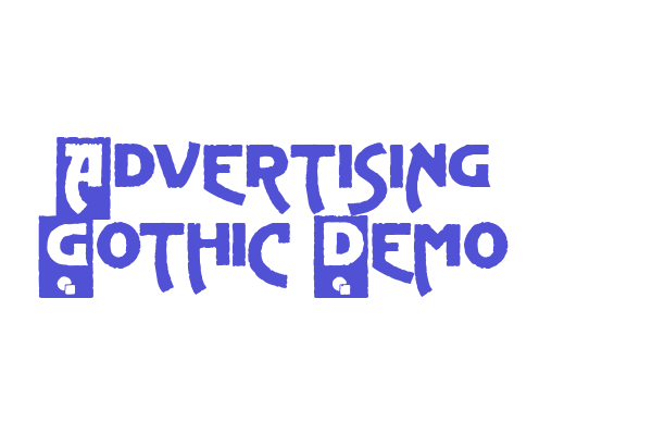 Advertising Gothic Demo