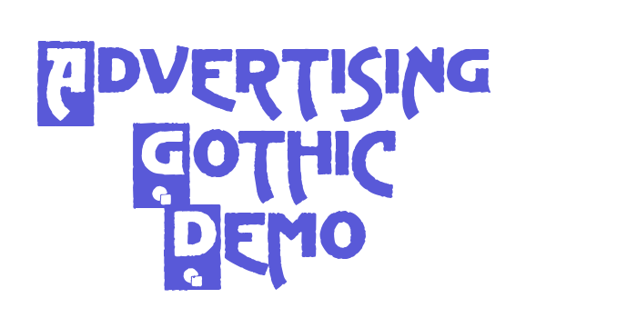 Advertising Gothic Demo Font