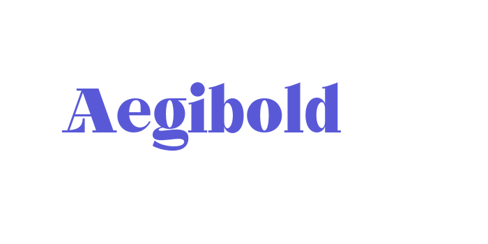 Aegibold Font Download