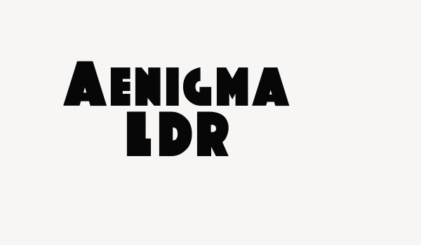 Aenigma LDR Font