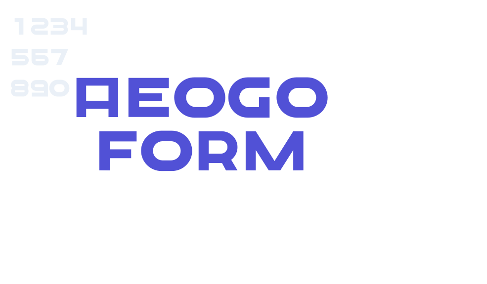 Aeogo Form-font-download