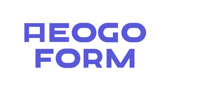 Aeogo Form Font