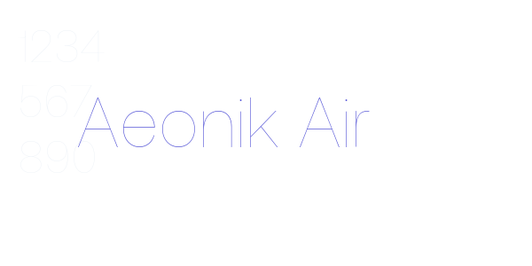 Aeonik Air font free